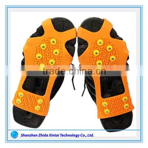 Ice Crampons Cleats Snow Grabbers Silicone Rubber Anti-slip Shoe Covers Overshoes thumbnail-1