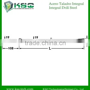 Sizes 20000mm - 4000mm Shank 22 mm x 108 mm Chisel Bit Integral Drill Steel thumbnail-1