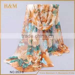 Summer Style Women Butterfly Scarf Silk Fabric Wholesale Cheap thumbnail-5