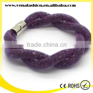 Mesh Style Wrap Mixed Crystals Bio Magnetic Bracelet Price thumbnail-5