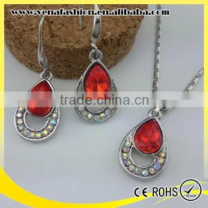 Small Order Crystal African Fashion Jewelry Set, Artificial Jewelry Set thumbnail-3