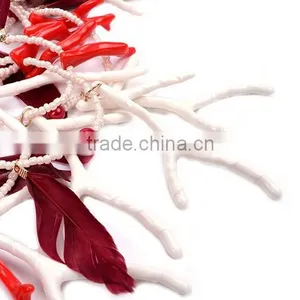 European Style Exaggerate Antlers Handmade Choker Necklace thumbnail-5
