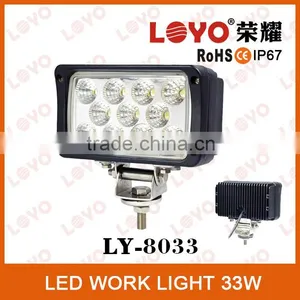 Hotsale 10-30v 33w IP67 2640LM 8 Wheel Lamp Hibious Atv Car Led Sopt Light 12v thumbnail-1