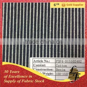 Stock Stripes Cotton Stretch Denim Fabric P3F4-D15102403 thumbnail-5