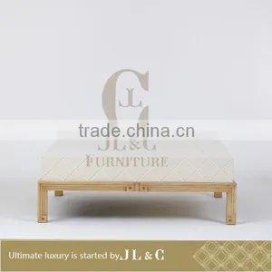 Luxury Living Room AT11-14 Diamond Pattern Coffee Table Oak Material Factory Price From China JL&C Luxury Home Furniture thumbnail-2