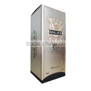 Cheap Customized Special Silver Cardboard Brandy Wine Box Printing Service thumbnail-3
