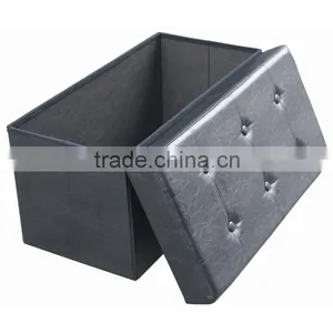 Puff Furniture Storage Ottoman With Tray thumbnail-3