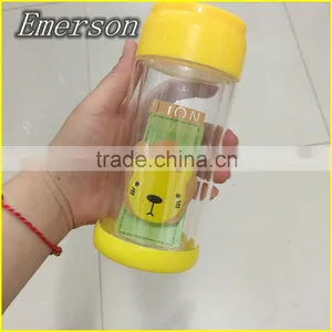 China Product Sport Seal Water Bottle Glass Water Bottle Wholesale Glass Bottle Silicone Water Bottle thumbnail-4