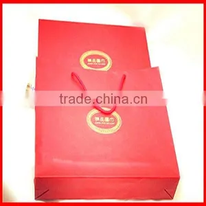 Embossed Red Good Design Custom Logo Printing Silk Storage Gift Box and Bag Wholesale thumbnail-2