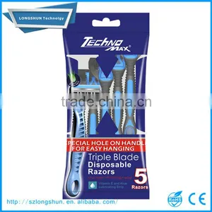 Disposable Triple Blade Shaver Razor HX-X349L thumbnail-4