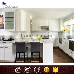 White Lacquer Modern Comfort U Shape Kitchen Cabinet From Manufacturer thumbnail-1