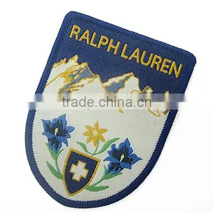 Custom Garment Woven Overlocked Patch With Custom Logo thumbnail-1