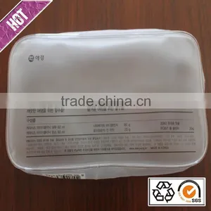 Portable Plastic Mini Travel Bag Wholesale Transparent Promotion Plastic PVC Travel Tiletry Bag With Zipper thumbnail-2