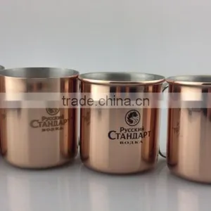Moscow Mule Copper Cup/solid Bronze Color Mug thumbnail-3