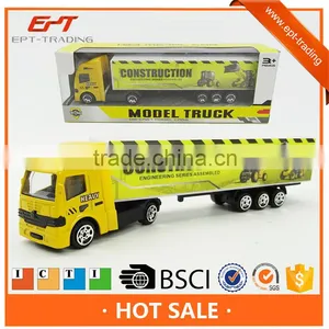 Free Wheel Alloy Die Cast Model Container Truck thumbnail-1