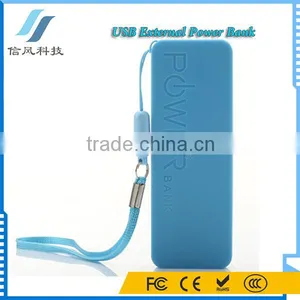 Portable 5600mAh USB External Power Bank Blue thumbnail-1