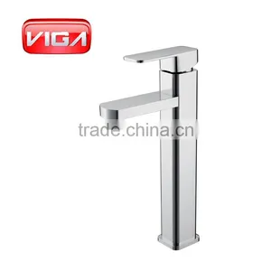 Elegant Design Kitchen Mixer Brass Core Bathroom Sink Mixer Chrome Plating Kitchen Faucet thumbnail-3