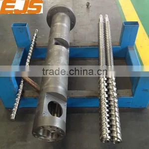 80 /156 Bimetallic Twin Screw Barrel for Conical Extruder thumbnail-1