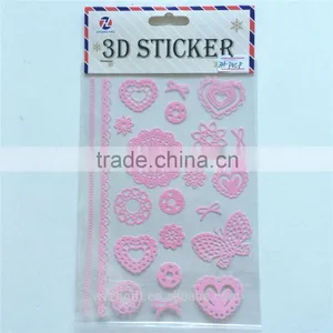 Best Price Pink Lace PVC Stickers thumbnail-1