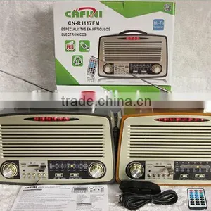 Retro Wood Radio With USB Player and Recording Function thumbnail-3