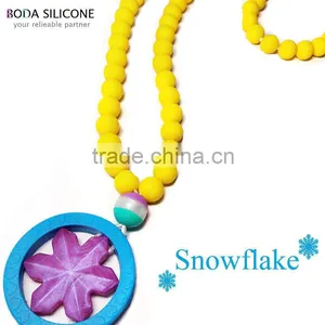 Chian Manufacturer Teething Pendant Silicone Necklace thumbnail-1