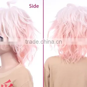 New Design High Heat-resistant Pink/blue/green/yellow Synthetic Japanese Hot Cosplay Wig thumbnail-3