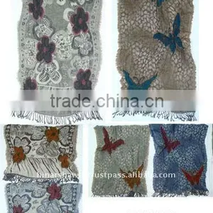 Viscose Wooven Wool Shawl & Scarves thumbnail-1