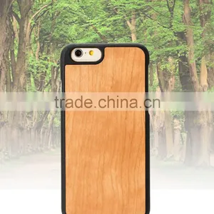 Wholesale Phone Case Made of Cherry Wood and PC Cell Cover for IPhone 6s thumbnail-1