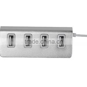 Good for Gifts! Aluminium Casing 4 Port Type c Hub Change to Usb 2.0 Hub for Macbook With LED Indicators thumbnail-3