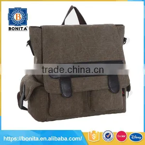 Casual Customized Color Canvas Korean Fashion Backpack thumbnail-5