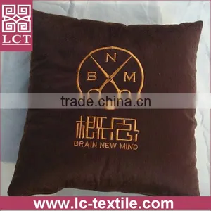 Wholesale Made of High Grade Polyester Suede Fabric Throw Pillow With Custom Designs Embroideried(LCTP0054) thumbnail-1