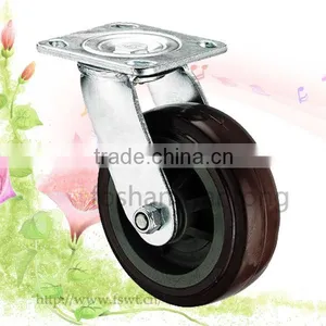6 Inch PVC Wheel Hardware Swivel Caster Wheel For Trolley thumbnail-1