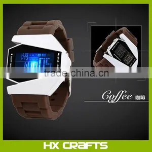 New Arrival Products Silicone Colors Digital LED Watch Design Your Own Wristbands Water Resistant Men Led Watch thumbnail-5