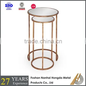 Sofa Glass Side Table and Cup Holder thumbnail-1