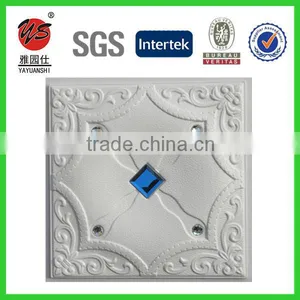 Home Decorative PU Faux 3D Leather Wall Panel 40x40cm thumbnail-5