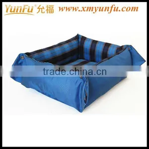 Free Transform Styles Blue Plaid Doghouse thumbnail-1