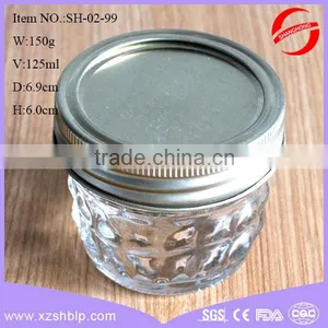 125ml Mini Glass Jar With Metal Screw Top Lid thumbnail-2