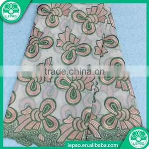 African Women's Skirt Fabric,Nigeria People's Clothing Fabric,cotton Cord Lace Fabric thumbnail-5