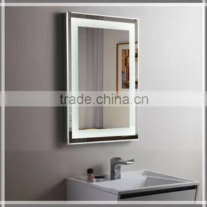 World Popular CE R0HS Certificate Freely Customized Function Wall Mounted Bright Bathroom Touch Screen Sensor LED Mirror thumbnail-3
