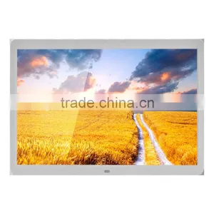 White Color Wall Mount Tablet Widescreen 1280*800 15inch LED AD Player thumbnail-1