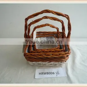 Handmade Different Colors Reusable Decorative Storage Baskets thumbnail-4