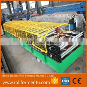 CE/ISO Tropezoid Corrugated Double Layer Roll Forming Machine With Cover thumbnail-2