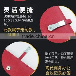 A5 Customized Leather Journal With Usb thumbnail-2