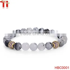 Hot Fashion Tibetan Jewelry Crystal Bead Bangle Balls Chain Bracelets thumbnail-1