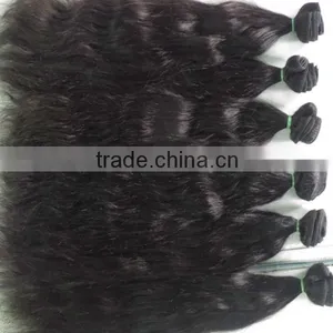 AAAAA Grade Feed Back Natural Black Virgin Indian Wave Hair 24" Inch Bundles thumbnail-1