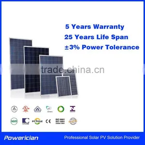 Powerician 5 Wp 18V PV Module Small Polycrystalline Solar Panel For 12V Battery Home Solar System thumbnail-1