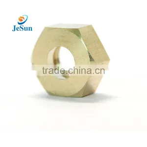 Made in China Hex Brass Nut,cnc Brass Lathe Turning thumbnail-3