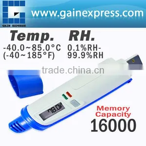 Digital USB Wall Mount Temperature Humidity Data Logger With LCD Display 16K Memory Made in Taiwan thumbnail-1
