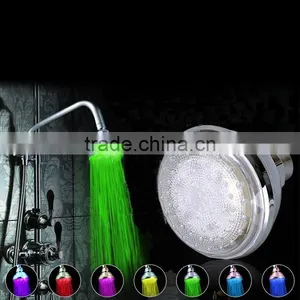 Colorful Head Home Bathroom 7 Colors Changing LED Shower Water Glow Light thumbnail-1