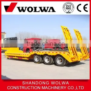 Cheap 3 Axles Low Bed Semi Trailer thumbnail-1